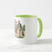 ヴィンテージパーソナライズされたゴルファーのコンボ・マグ マグカップ (正面右)
