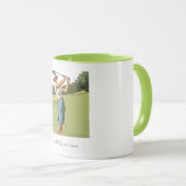 ヴィンテージパーソナライズされたゴルファーのコンボ・マグ マグカップ (正面右)