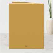 ヴィンテージパーソナライズされたサンタがクリスマスツリーの上に カード (裏面)