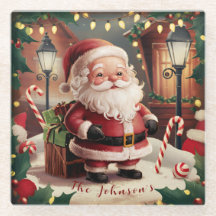 ヴィンテージパーソナライズされたサンタクロースレトロクリスマス