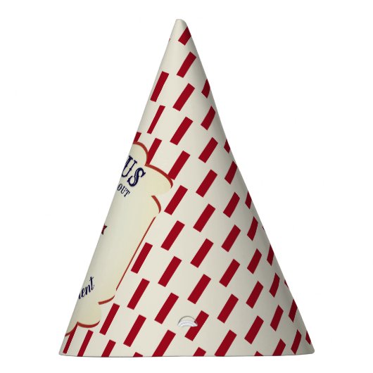 ヴィンテージパーソナライズされたサーカスエレファントリタイア パーティーハット (右)