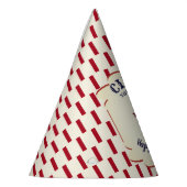 ヴィンテージパーソナライズされたサーカスエレファント誕生日 パーティーハット (左)