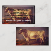 ヴィンテージパーソナライズされたショートソンブル 名刺 (正面/裏面)