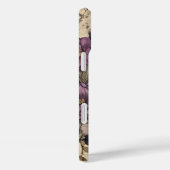 ヴィンテージパーソナライズされたスカルと紫色の花 Case-Mate iPhoneケース (裏面 / 右)