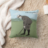 ヴィンテージパーソナライズされたスタイルゴルファー クッション (ブランケット)