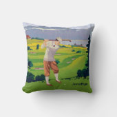 ヴィンテージパーソナライズされたスタイルハイランズゴルフ場 クッション (正面)