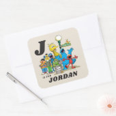 ヴィンテージパーソナライズされたセサミストリートパルズ スクエアシール (封筒)