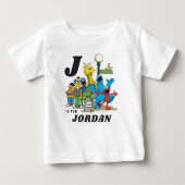 ヴィンテージパーソナライズされたセサミストリートパルズ ベビーTシャツ (正面)