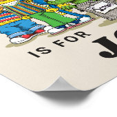 ヴィンテージパーソナライズされたセサミストリートパルズ ポスター (角)