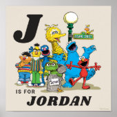 ヴィンテージパーソナライズされたセサミストリートパルズ ポスター (正面)