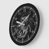 ヴィンテージパーソナライズされたタウロス星座〔占星術の〕十二宮図 ラージ壁時計 (傾斜)