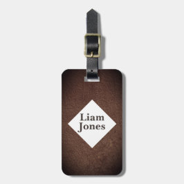 ヴィンテージパーソナライズされたタンレザープリントラゲージタグ ラゲッジタグ