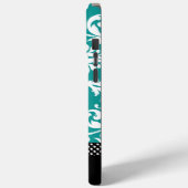 ヴィンテージパーソナライズされたティール(緑がかった色) Case-Mate iPhoneケース (裏面 / 左)