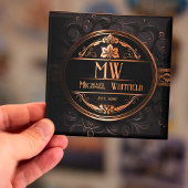 ヴィンテージパーソナライズされたデマスクモノグラム磁石 マグネット