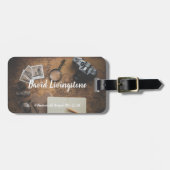 ヴィンテージパーソナライズされたトラベルアドベンチャーの荷物タグ ラゲッジタグ (正面横)