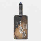 ヴィンテージパーソナライズされたトラベルアドベンチャーの荷物タグ ラゲッジタグ (裏面縦)