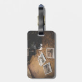 ヴィンテージパーソナライズされたトラベルアドベンチャーの荷物タグ ラゲッジタグ (裏面縦)