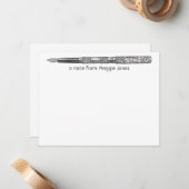 ヴィンテージパーソナライズされたノートカード ノートカード (正面/裏面インサイチュ)