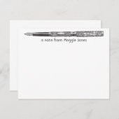 ヴィンテージパーソナライズされたノートカード ノートカード (正面/裏面)