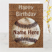 ヴィンテージパーソナライズされたハッピーバースデー カード (黄色い花)