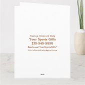 ヴィンテージパーソナライズされたハッピーバースデー カード (裏面)