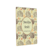 ヴィンテージパーソナライズされたハニー（昆虫）マルハナバチセージ メタルプリント (3/4)