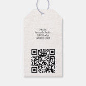 ヴィンテージパーソナライズされたハロウィーン ギフトタグ (裏面)