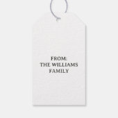 ヴィンテージパーソナライズされたハロウィーン ギフトタグ (裏面)