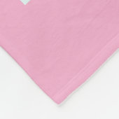 ヴィンテージパーソナライズされたピンククリスマスベビーブランケット- フリースブランケット (角)