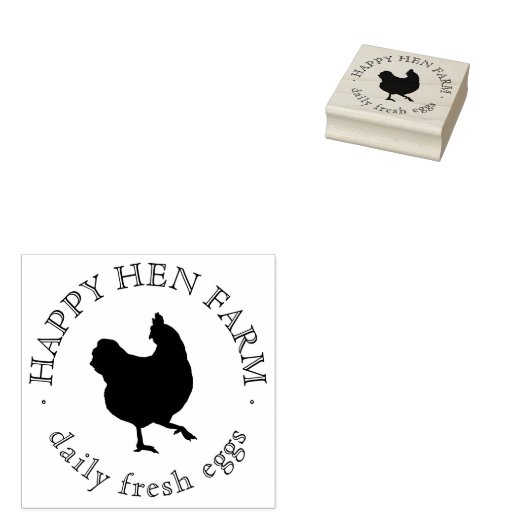 ヴィンテージパーソナライズされたファミリービジネスファームエッグ ラバースタンプ (押印)