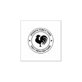 ヴィンテージパーソナライズされたファミリービジネスファームエッグ ラバースタンプ (インプリント)