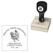 ヴィンテージパーソナライズされたファミリーファームエッグカートン ラバースタンプ (押印)