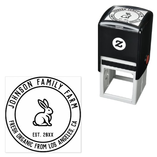 ヴィンテージパーソナライズされたファミリーファーム セルフインキングスタンプ (インサイチュ)