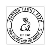 ヴィンテージパーソナライズされたファミリーファーム セルフインキングスタンプ (デザイン)