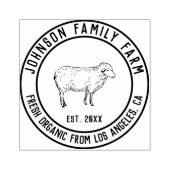 ヴィンテージパーソナライズされたファミリーファーム ラバースタンプ (インプリント)