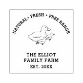 ヴィンテージパーソナライズされたファミリーファーム ラバースタンプ (インプリント)