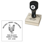 ヴィンテージパーソナライズされたファミリーファーム ラバースタンプ (押印)