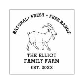 ヴィンテージパーソナライズされたファミリーファーム ラバースタンプ (インプリント)