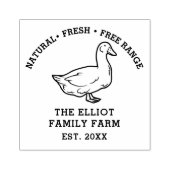 ヴィンテージパーソナライズされたファミリーファーム ラバースタンプ (インプリント)