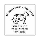 ヴィンテージパーソナライズされたファミリーファーム ラバースタンプ (インプリント)