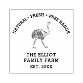 ヴィンテージパーソナライズされたファミリーファーム ラバースタンプ (インプリント)