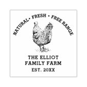 ヴィンテージパーソナライズされたファミリーファーム ラバースタンプ (インプリント)