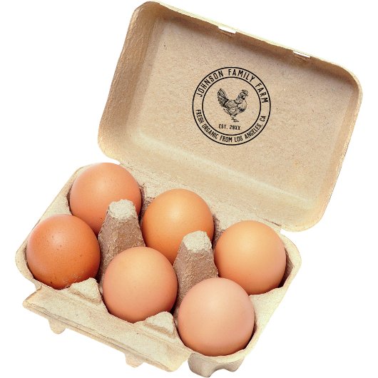 ヴィンテージパーソナライズされたファミリーファーム ラバースタンプ