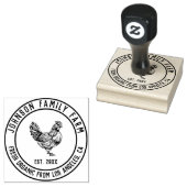 ヴィンテージパーソナライズされたファミリーファーム ラバースタンプ (押印)