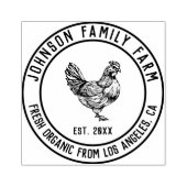 ヴィンテージパーソナライズされたファミリーファーム ラバースタンプ (インプリント)