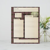 ヴィンテージパーソナライズされたファミリーレシピ料理本 (スタンド正面)