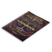 ヴィンテージパーソナライズされたファミリーレシピ料理本 ノートブック (左側)