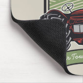 ヴィンテージパーソナライズされたファームトラクタカントリー農家 マウスパッド (コーナー)