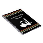 ヴィンテージパーソナライズされたフォークリフト ノートブック (右側)