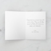 ヴィンテージパーソナライズされたフロリダビーチホリデーカード シーズンカード (内部)